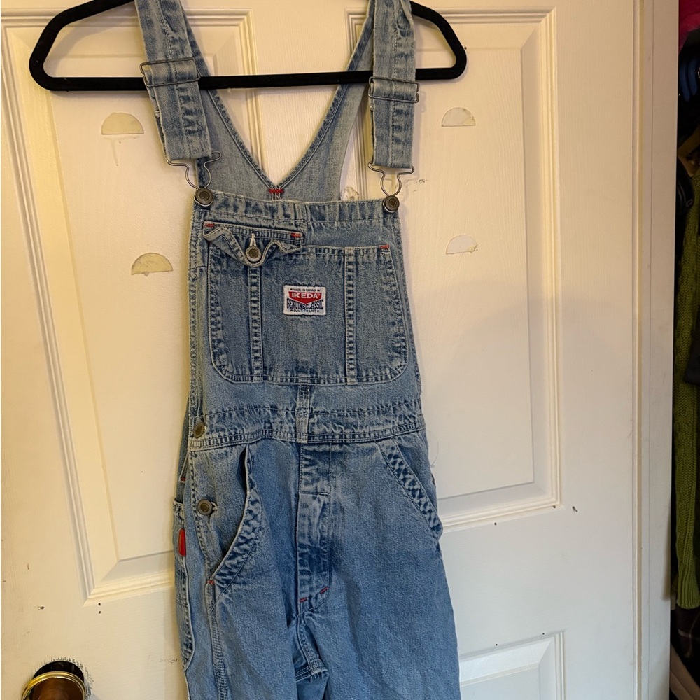 Blue Denim Overalls with Front Pocket
